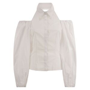 Mvp Wardrobe Women Cotton Shirt With Balloon Sleeves